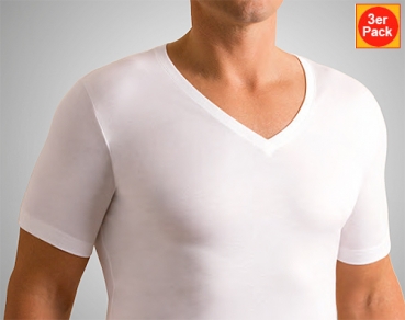 V Shirt wide Natural Comfort 3 pack Novila (NOnc803606)