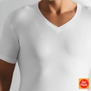 V Shirt 1/4 arm Stretch Cotton 3 pack Novila (NOsc803505)