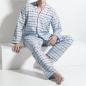 Preview: Pyjama long mit Knopfleiste/buttened Flannel Night and Home ISAbodywear(ISAnhISAnh9861)