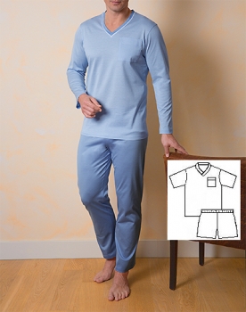 Pyjama kurz Sir - Dessin 8590 Novila (NOpj8590-62)