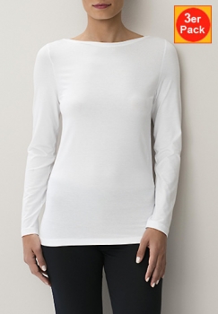T Shirt LS 3er Pack Pureness Loungewear 700 Zimmerli (ZIpul70040753er)