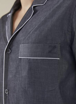 Preview: Pyjama lang Uni Woven Nightwear Zimmerli (ZIwov403075001)