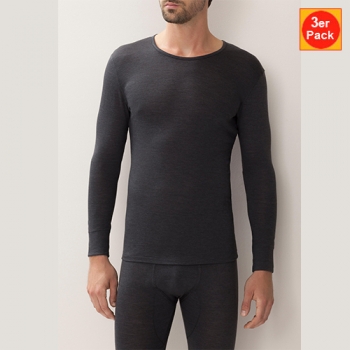 Preview: T Shirt Long 3er Pack Wool & Silk Zimmerli (ZIws71014513er)