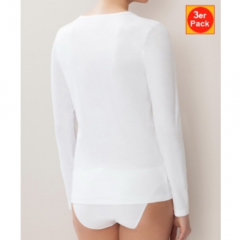 Preview: T Shirt long 1/1 Arm 3er Pack Sea Island 286 Zimmerli (ZIsi28627623er)