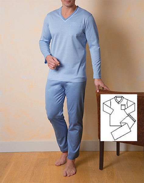 Pyjama lang Sir - Dessin 8590 Novila (NOpj8590-61)