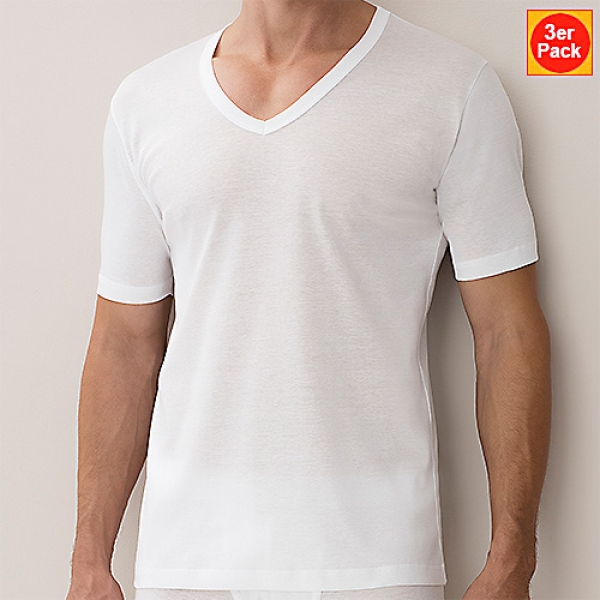 V Shirt (3XL-5XL) 3er Pack Business Class New Zimmerli (ZIbu22214723erBIG)