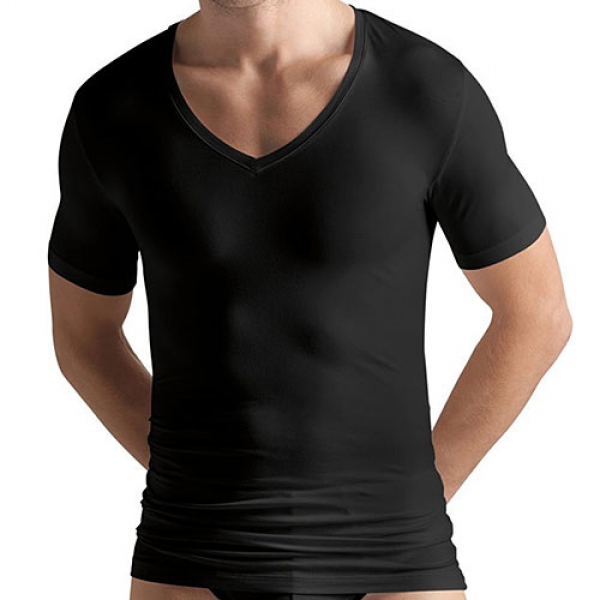 V Shirt 1/2 Arm Cotton Superior Hanro (HAsp3089)