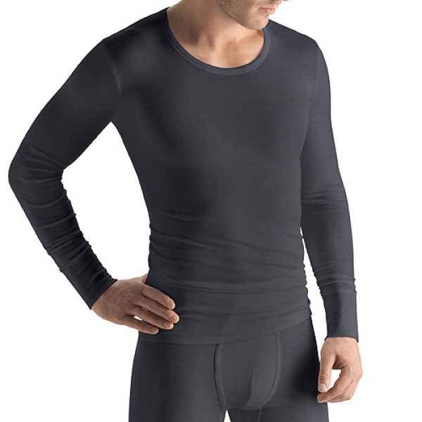 R Shirt long 1/1 Arm Woolen Silk Hanro (HAws3402a)